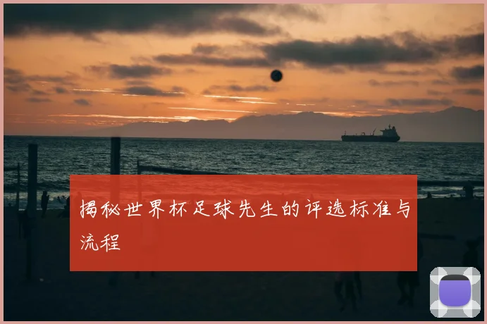 揭秘世界杯足球先生的评选标准与流程